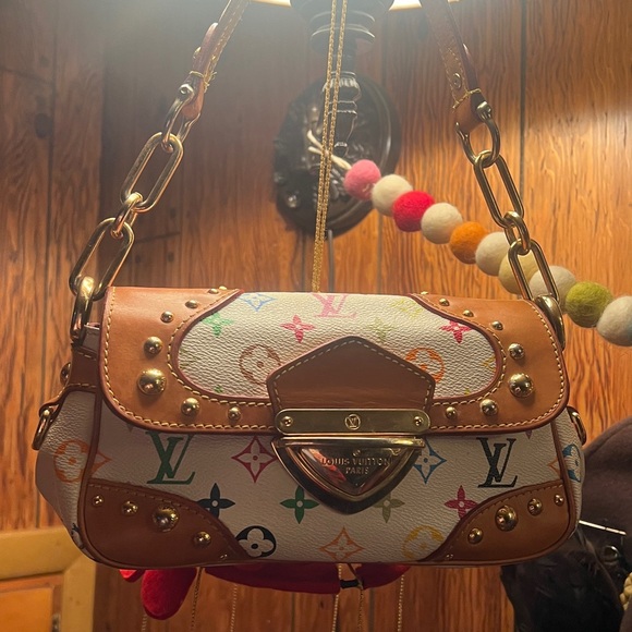Louis Vuitton Takashi Murakami Y2K Rainbow Monogram White Marilyn Shoulder Bag - Picture 4 of 17